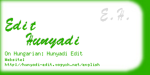 edit hunyadi business card